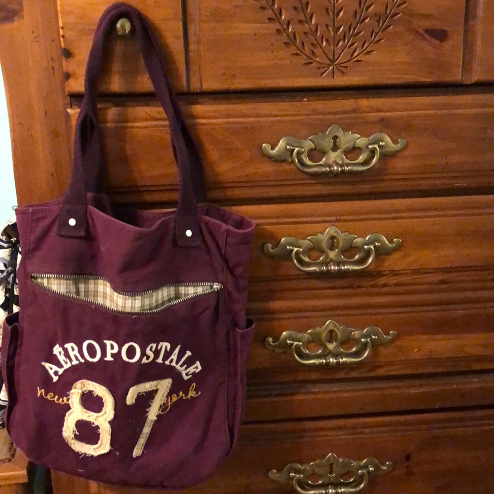 Aeropostale Burgundy Tote